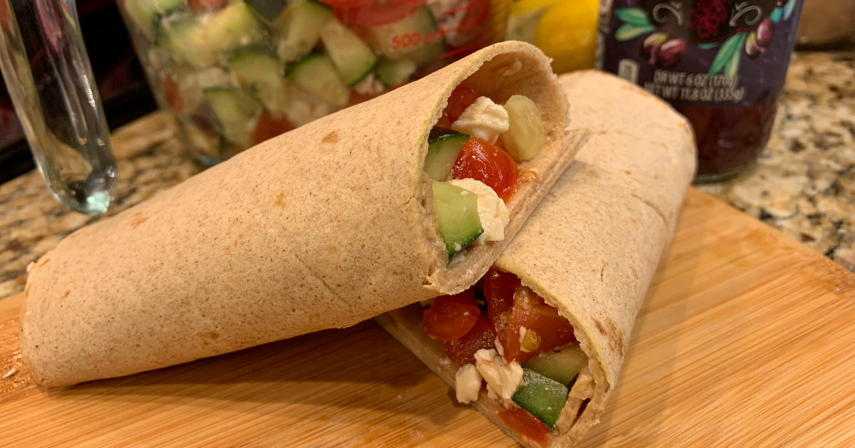 Mediterranean Hummus Wrap – Keeping My Sanity